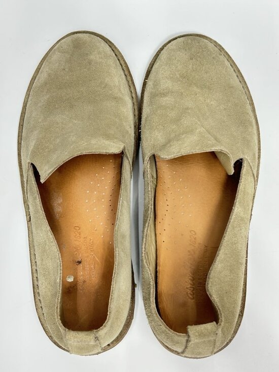 Astorflex Men’s Suede Loafers Sz 43 US 10 Beige Tan Travel Shoes Vera Pelle main image 8